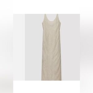 ZARA Sparkling Cream Maxi Dress sequins NWT - size XS - BLOG FAVE